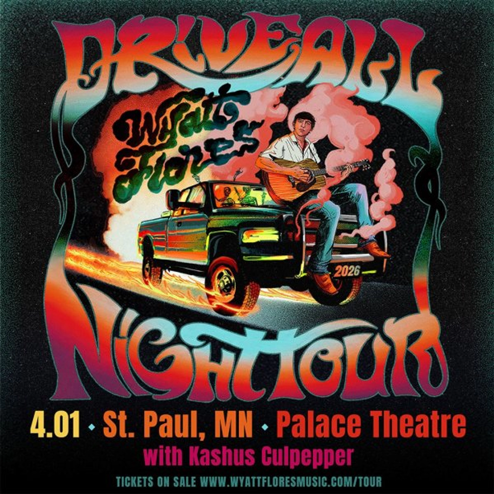 Win 2 tickets to see Wyatt Flores on April 1st