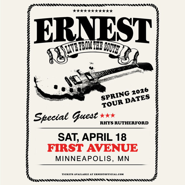 Win 2 tickets to see Ernest on April 18th