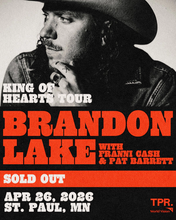 Win 2 tickets to see Brandon Lake's SOLD OUT show at Grand Casino Arena on April 26th
