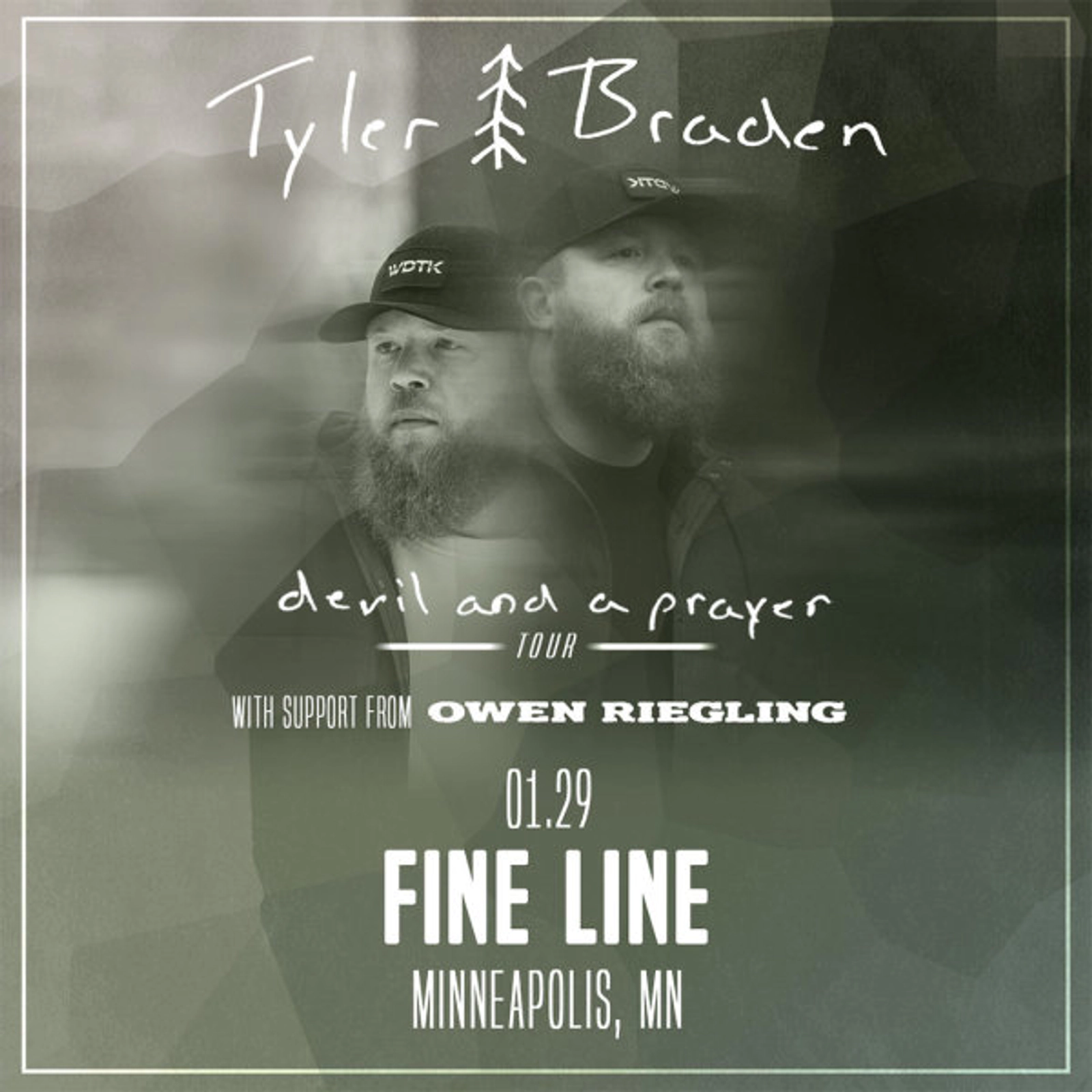 RESCHEDULED** Win 2 tickets to see Tyler Braden at Fine Line on 7/31