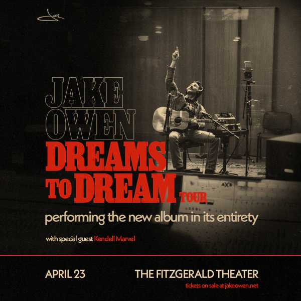 **Rescheduled date** Win 2 tickets to see Jake Owen at The Fitzgerald on April 23