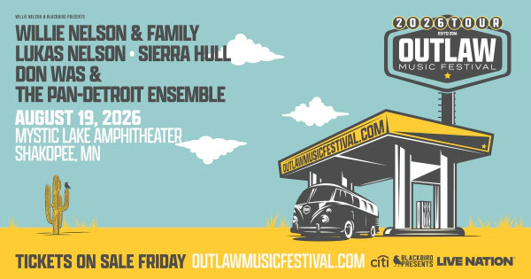 Win 2 tickets to The Outlaw Music Fest on Aug 19th