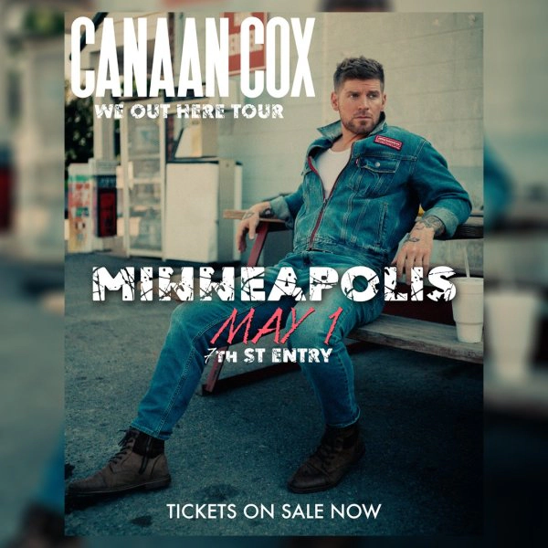 Win 2 tickets to see Canaan Cox at 7th St Entry on May 1st