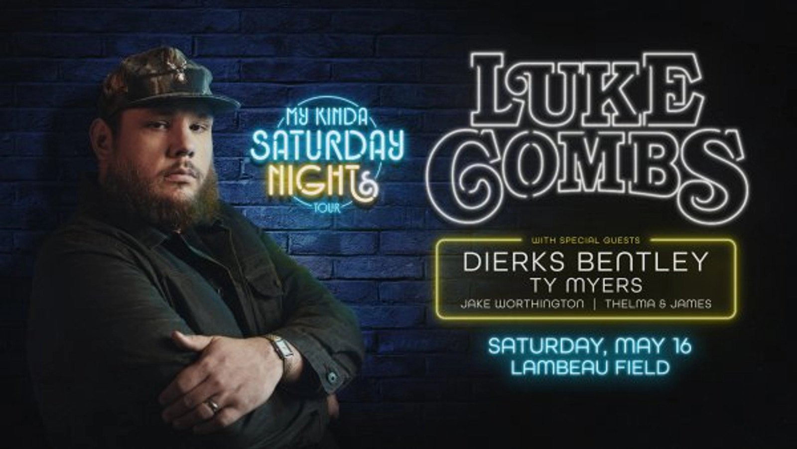 Win 2 tickets to see Luke Combs in GREEN BAY, WI on MAY 16TH