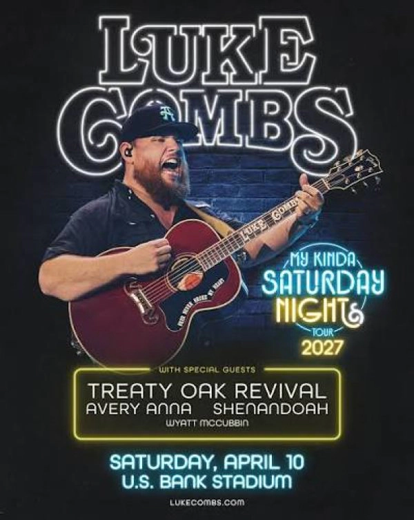 Win 2 tickets to see Luke Combs on April 10th at US Bank Stadium