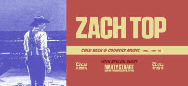 Win 2 tickets to see Zach Top on Concert at Grand Casino Arena on Oct 10