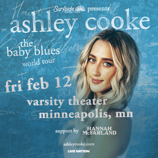 Win 2 tickets to see Ashley Cooke at Varsity Theatre on Feb 12th