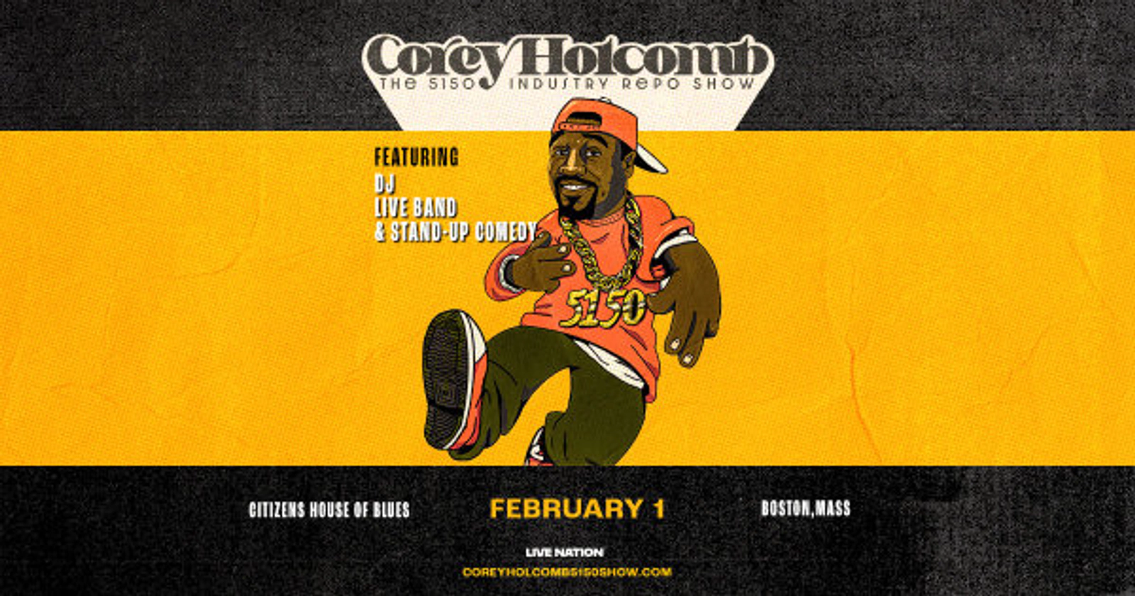 Corey Holcomb at Citizens House of Blues