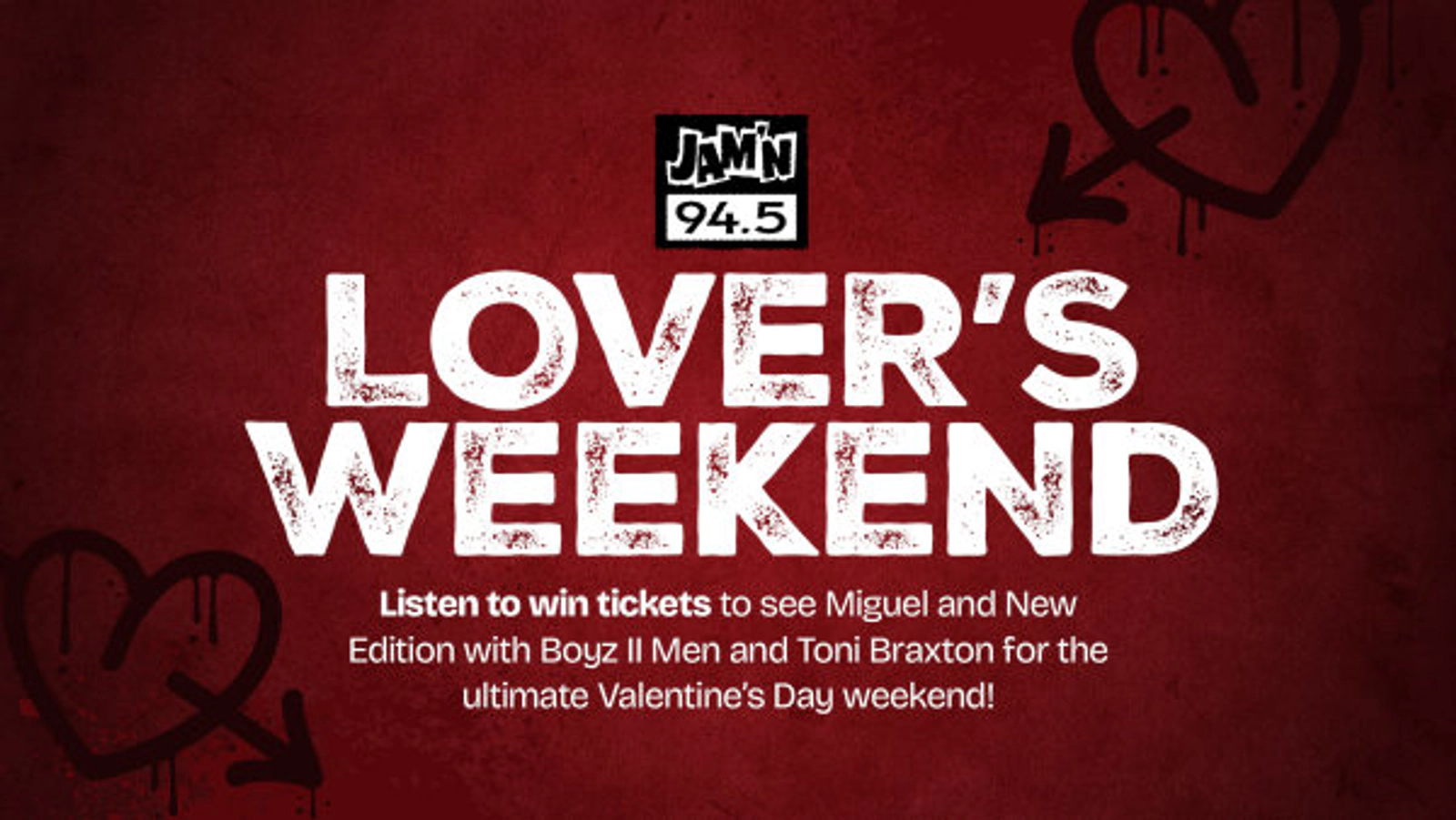 JAM'N 94.5' Lover's Weekend with Miguel, New Edition & Boyz II Men