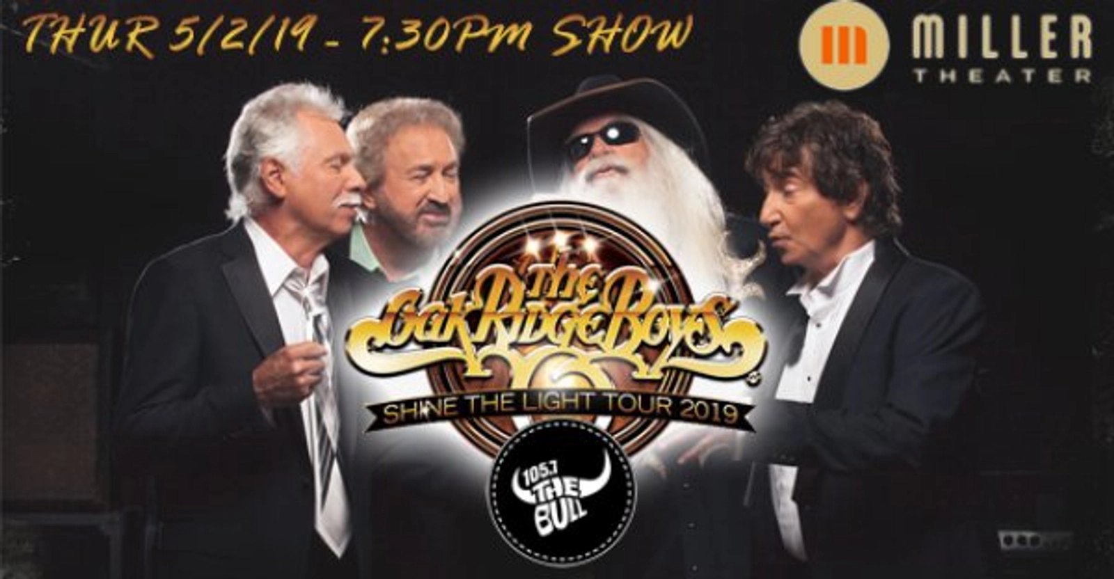 Oak Ridge Boys - 5/2 @ Miller Theater! - Thumbnail Image