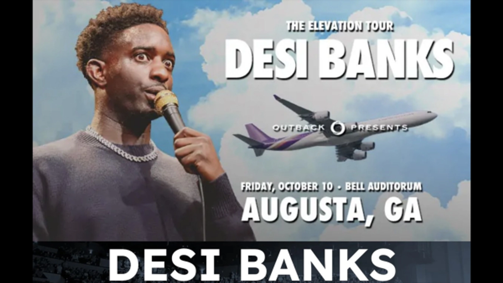 Desi Banks at Bell Auditorium