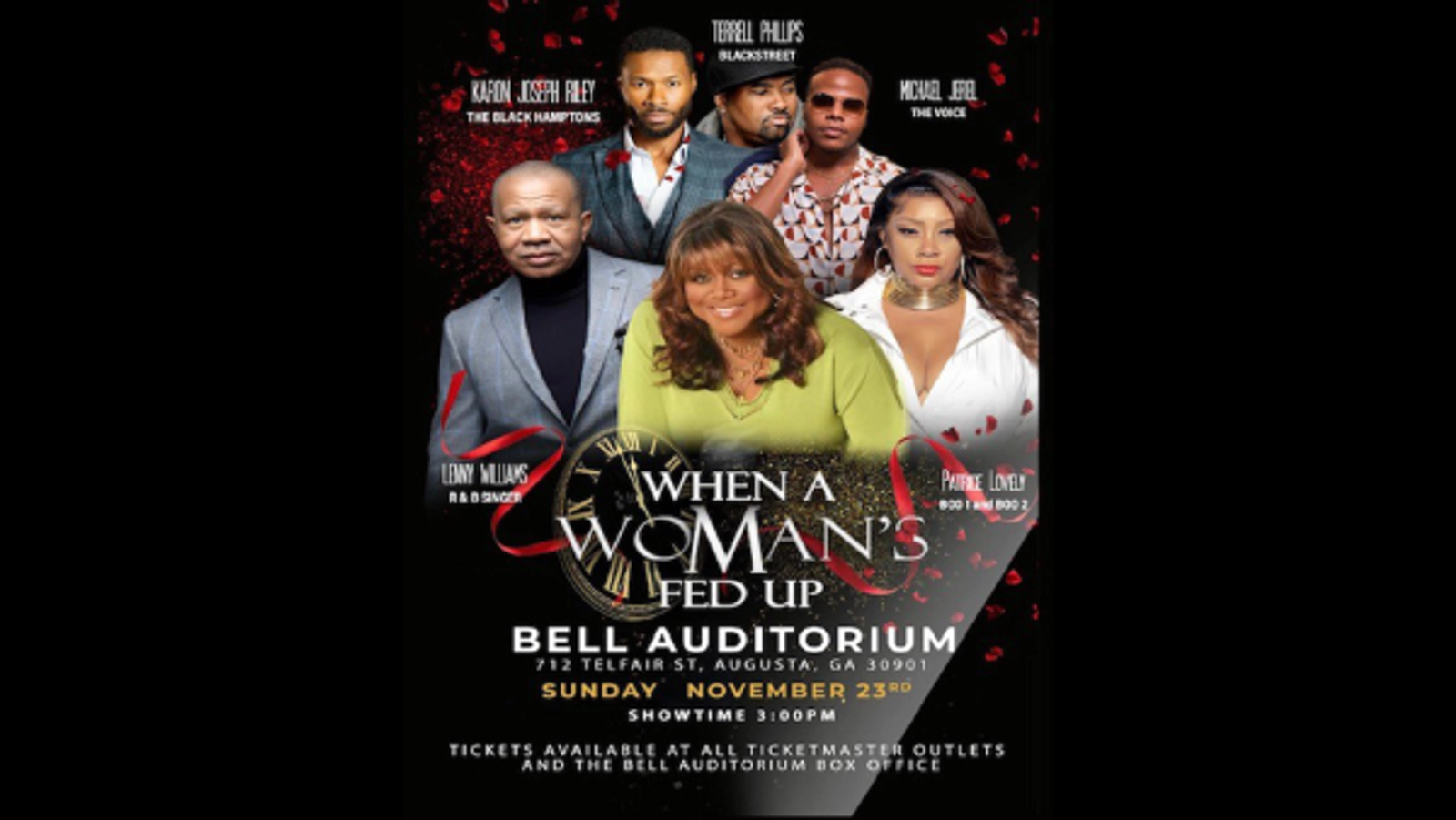 “When a Woman’s Fed Up” at the Bell Auditorium