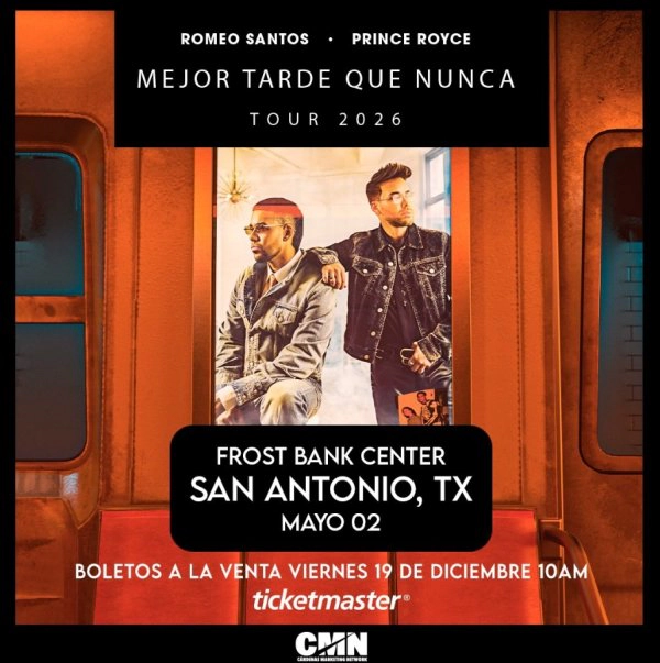 WIN TICKETS TO SEE ROMEO SANTOS AND PRINCE ROYCE!