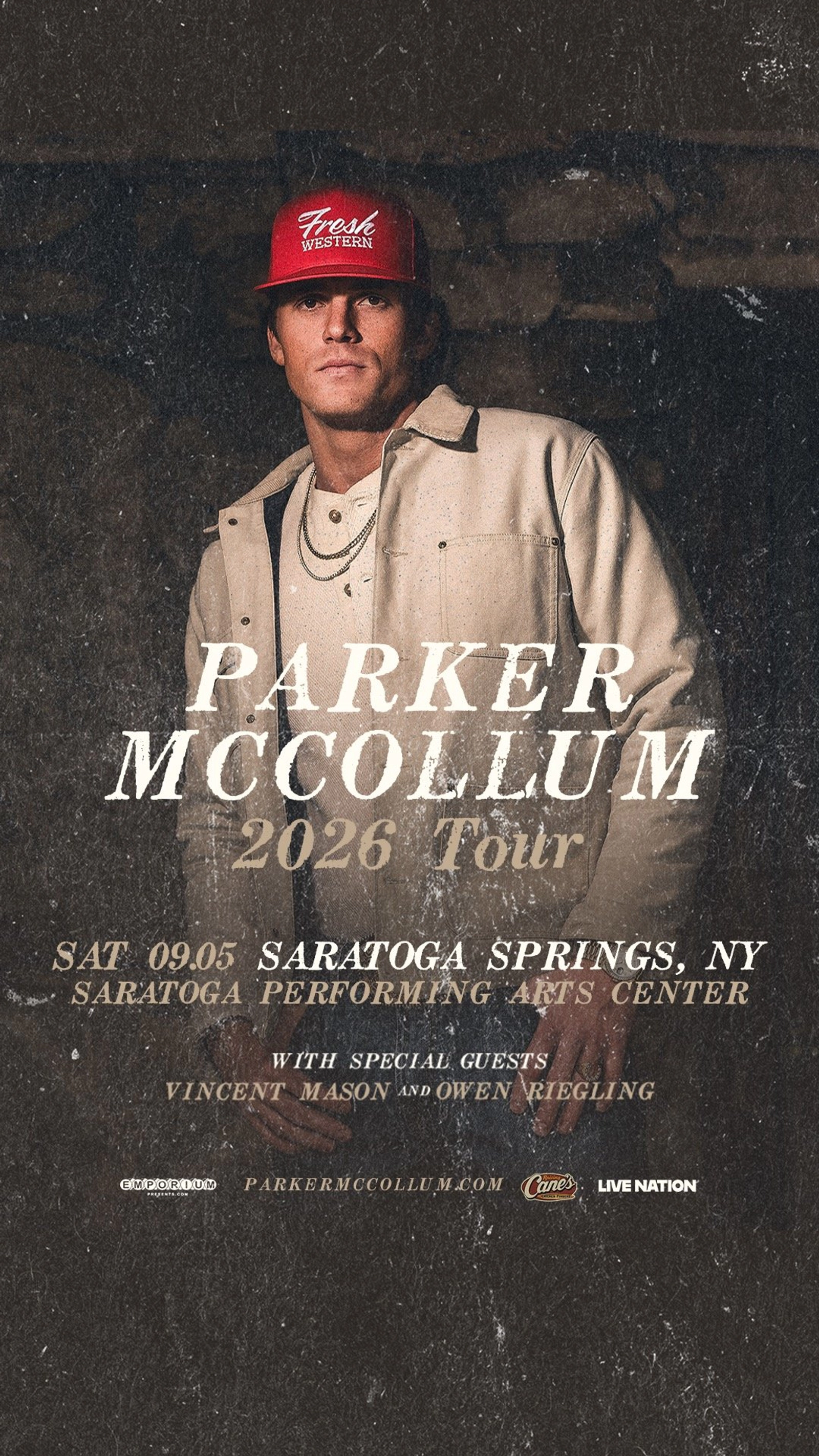 Win tickets to see Parker McCollum on Tour 2026!