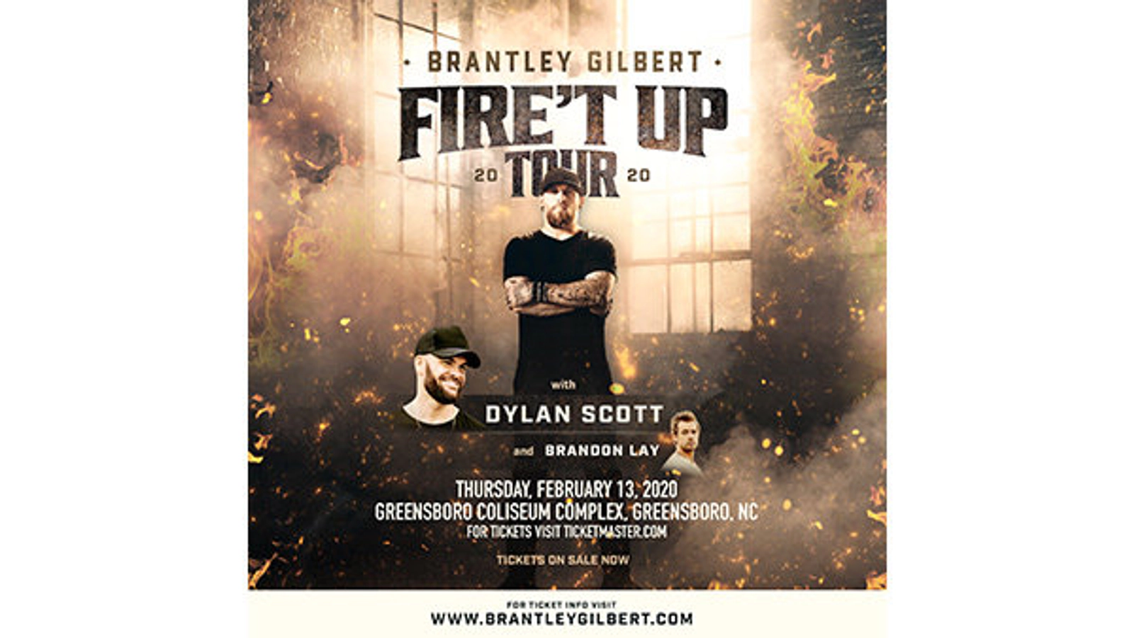 Brantley Gilbert Fire't Up Tour Tickets - Thumbnail Image