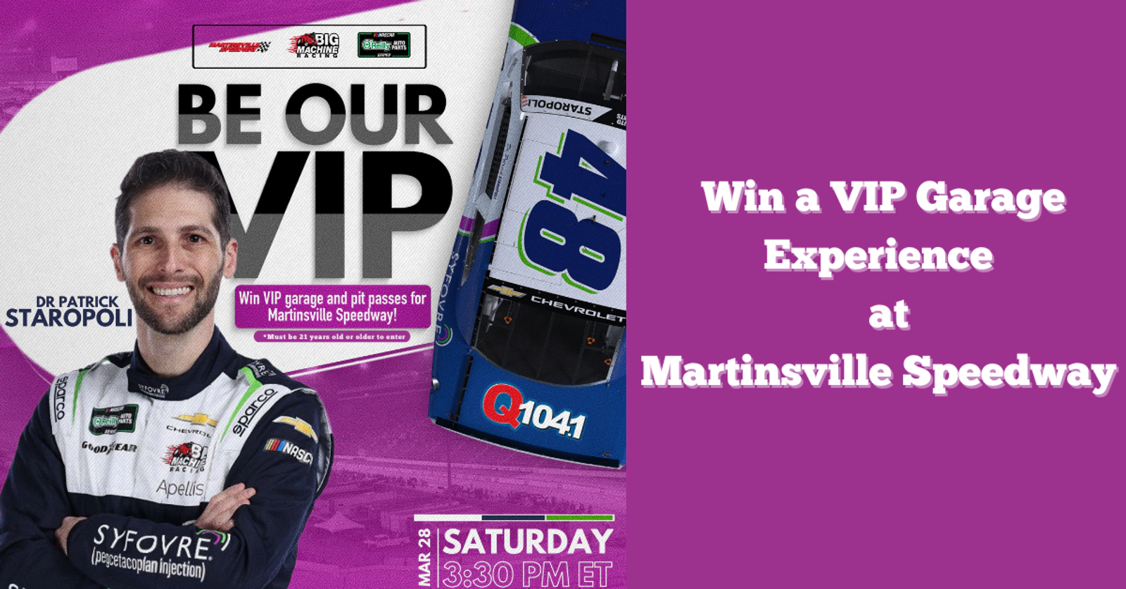 Big Machine Racing  VIP at the NASCAR O'Reilly Auto Parts Series in Martinsville