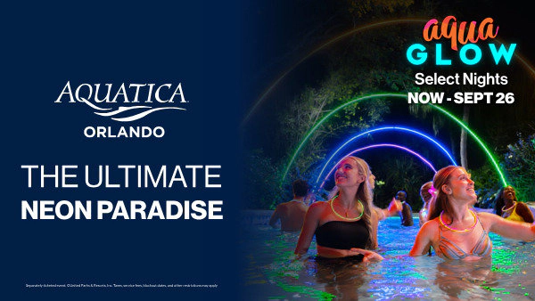 Win Tickets To Aquatica Orlando To Experience Aqua Glow!