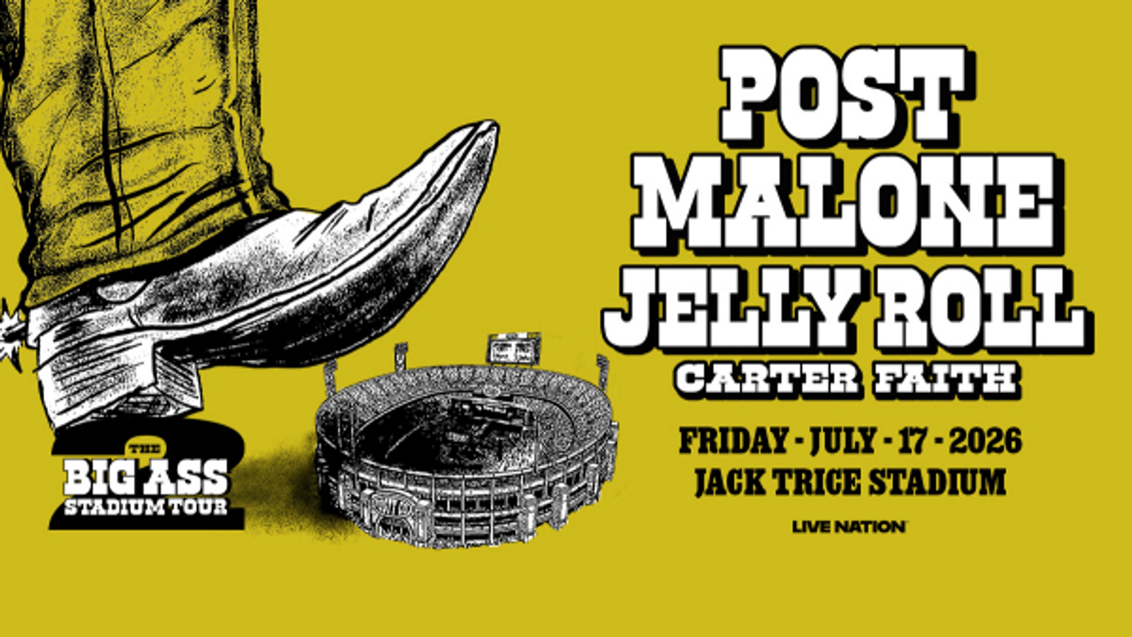 Post Malone/Jelly Roll 2/17 2026