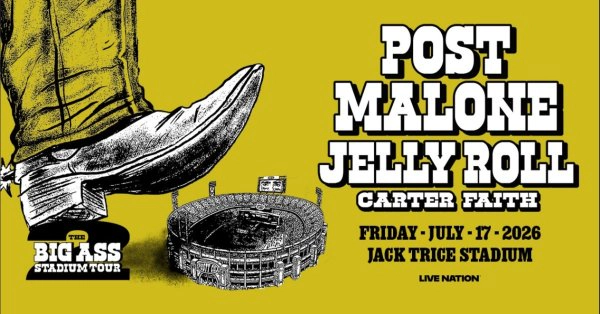 Win a Pair of Tickets to The Post Malone & Jelly Roll Concert at Jack Trice Stadium!