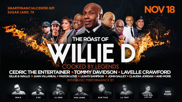 Win your tickets to The Roast of Willie D: Cooked By Legends!