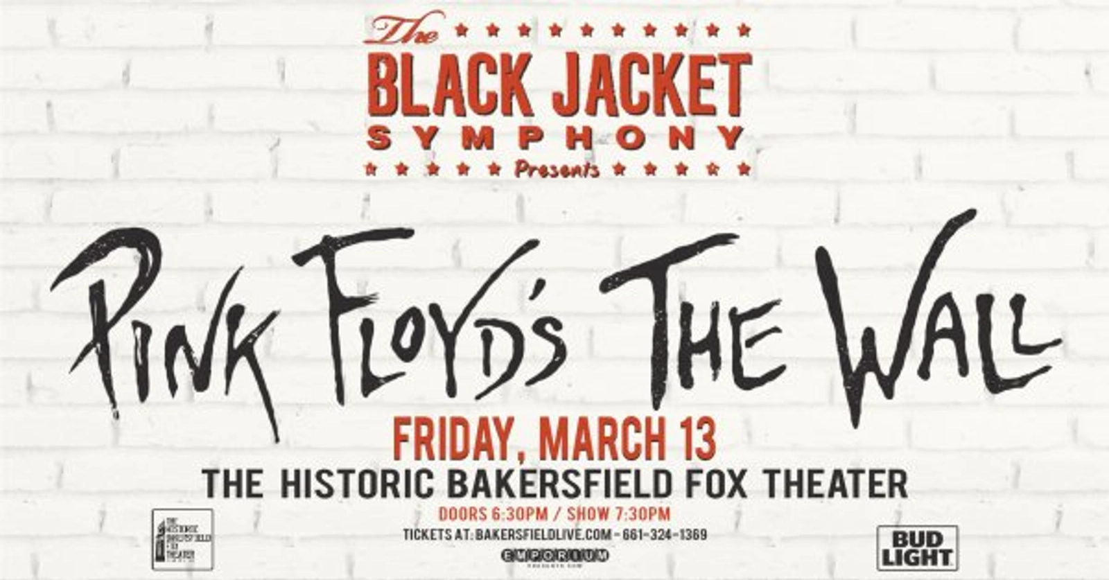 The Black Jacket Symphony Presents: Pink Floyd's "THE WALL" March 13th - Enter for a Chance to Win Tickets