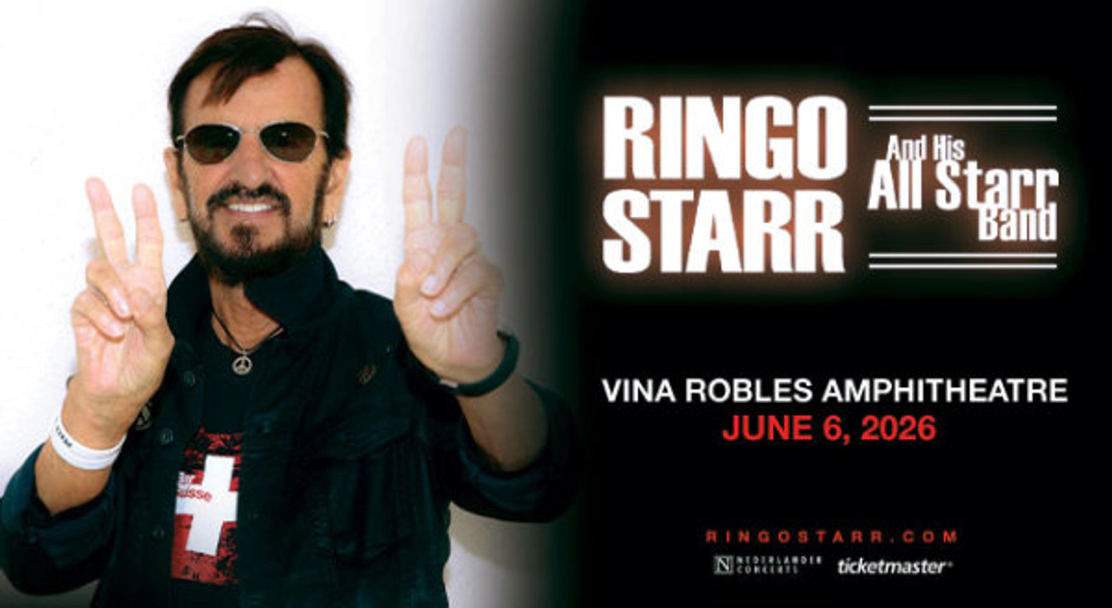 Join Ringo Starr and his All Starr Band at the Vina Robles Amphitheatre!
