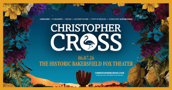 Christopher Cross joins us this summer at the Historic Bakersfield Fox Theater, Enter to win below!