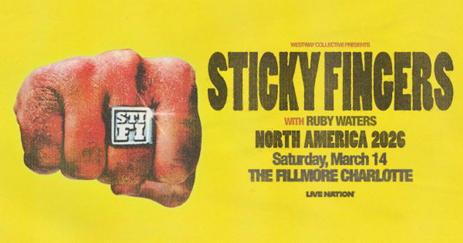 Enter to Win Tickets to Sticky Fingers at The Fillmore!