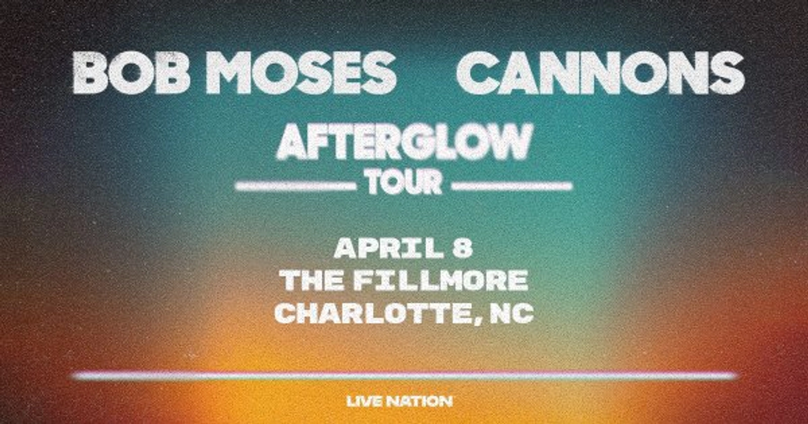 Enter to Win Tickets to Bob Moses & Cannons at The Fillmore!