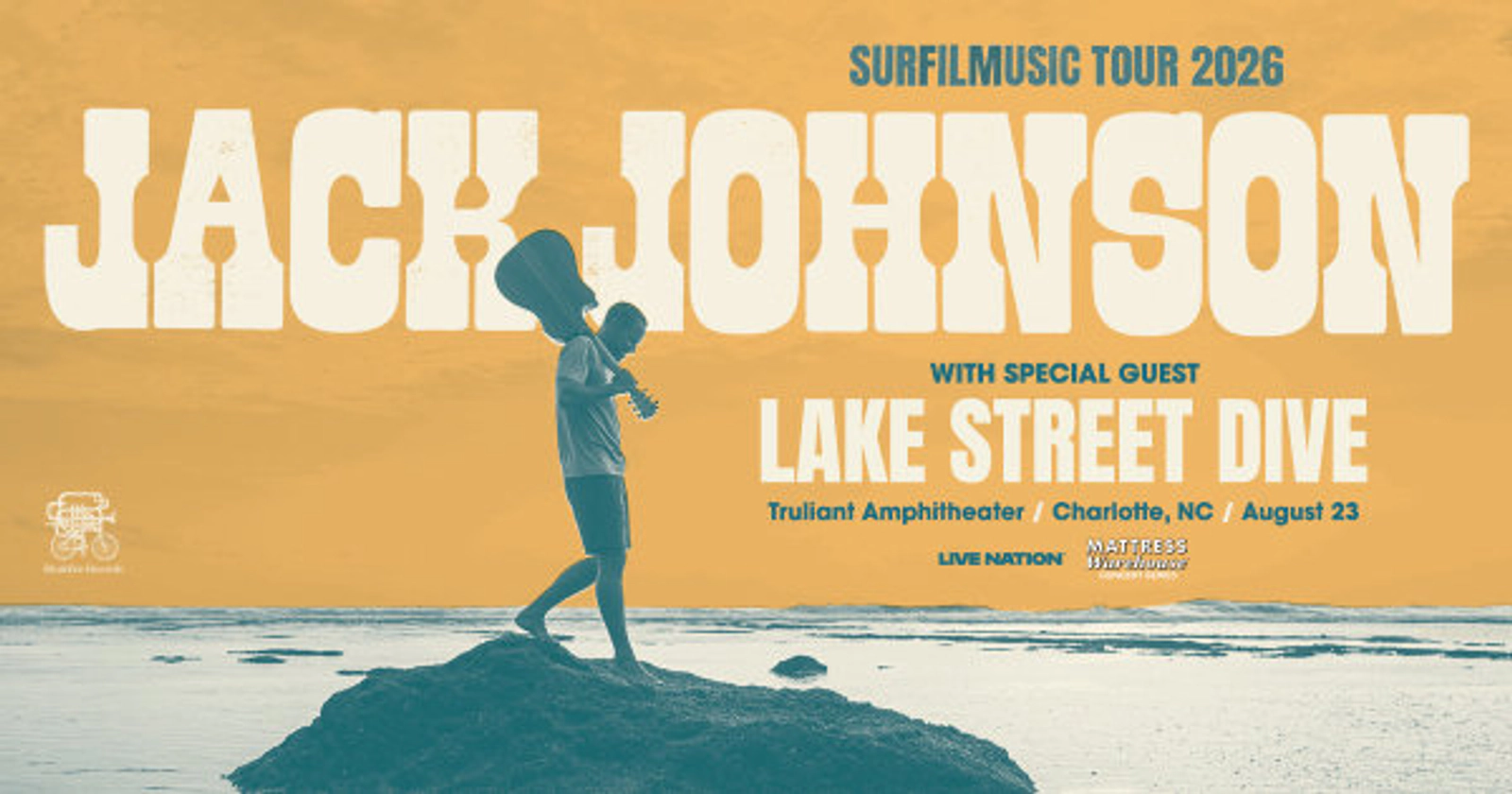 Enter to Win Tickets to Jack Johnson at Truliant Amphitheater!