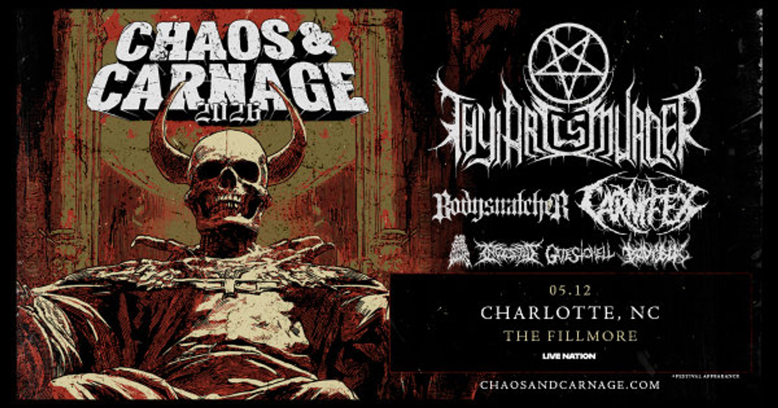 Enter to Win Tickets to Thy Art Is Murder at The Fillmore!