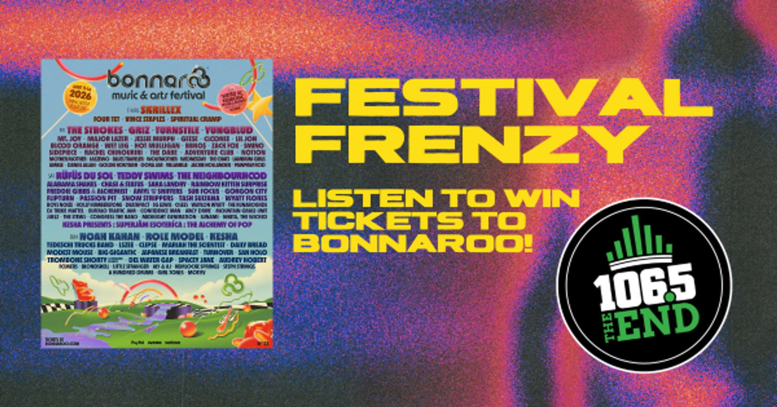 Festival Frenzy! Enter to win a trip to Bonnaroo!