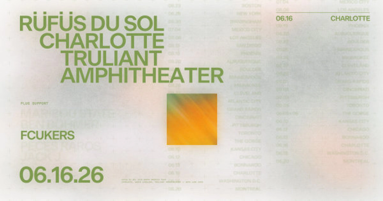 Enter to Win Tickets to RÜFÜS DU SOL at Truliant Amphitheater!