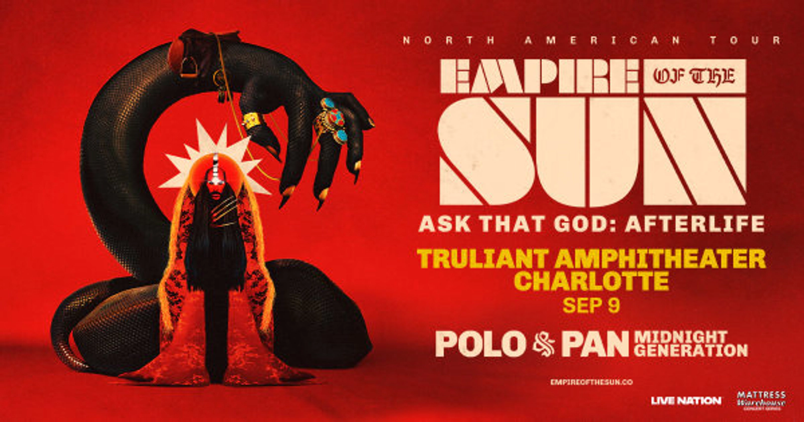 Enter To Win Tickets to Empire of the Sun at Truliant Amphitheater!