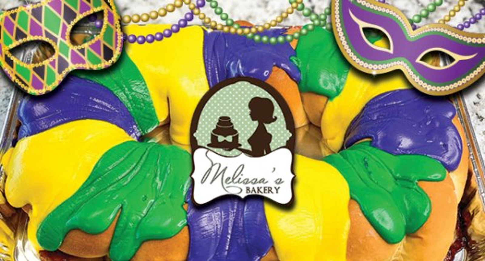Mardi Gras King Cake From Melissa's Bakery - Thumbnail Image