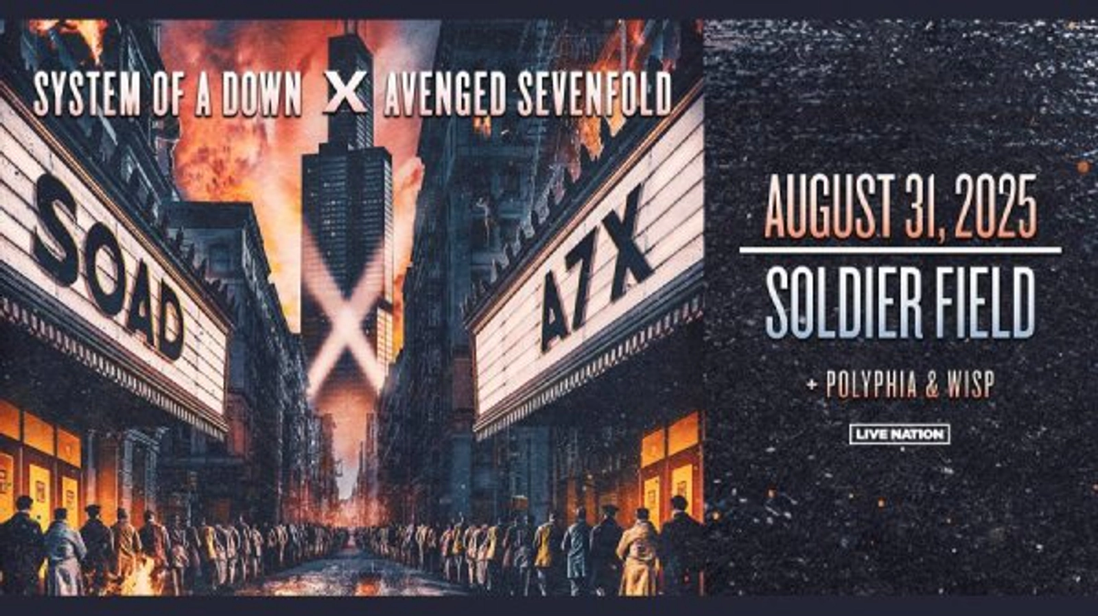 Enter for your chance to win tickets to System of A Down & Avenged Sevenfold with special guest Polyphia