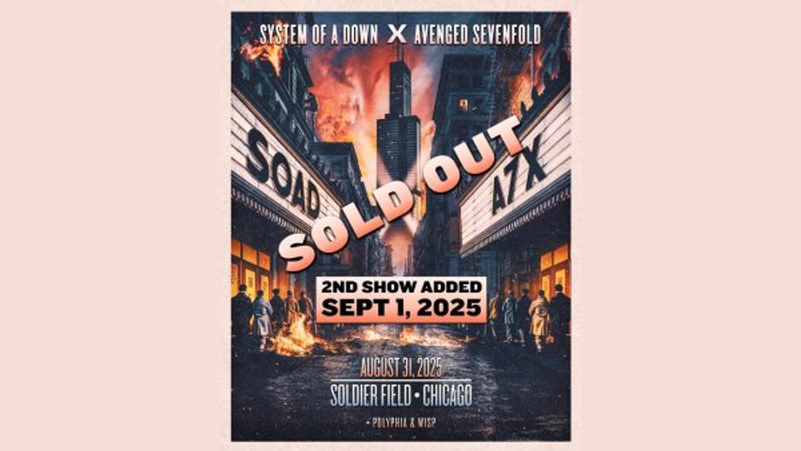 Enter for your chance to win tickets to System of A Down & Avenged Sevenfold with special guest Polyphia SHOW #2