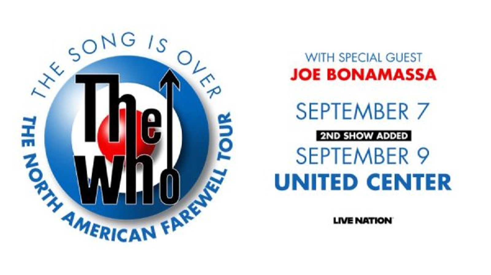 Winner Tickets To The Who - The Song Is Over - North American Farewell Tour SHOW #2