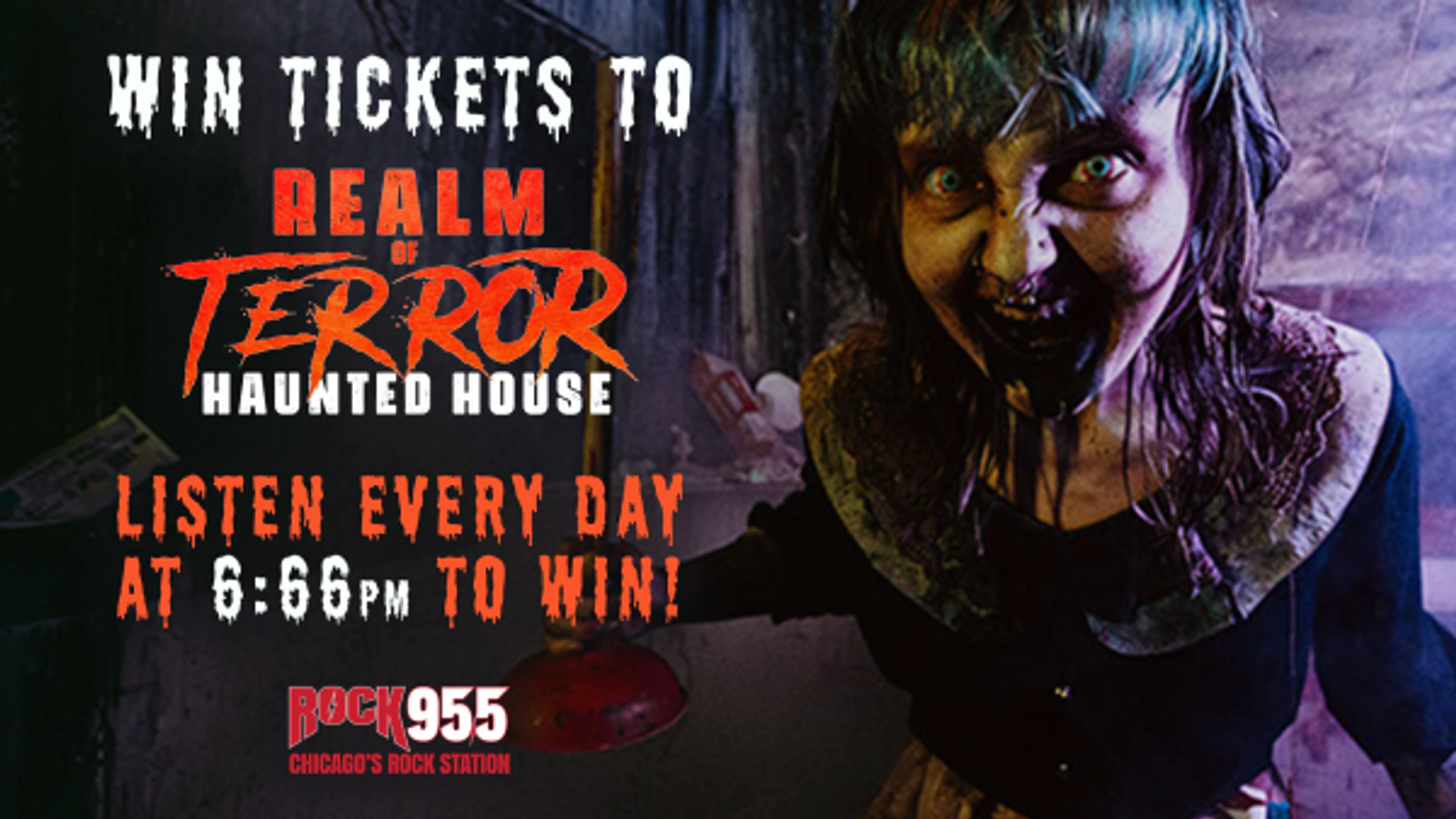 Listen Every Weeknight At 6:66PM For Your Chance To Win Tickets To Realm Of Terror