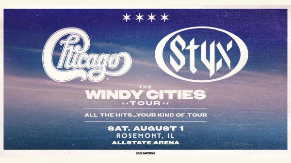 Win Tickets To Chicago & Styx: The Windy Cities Tour