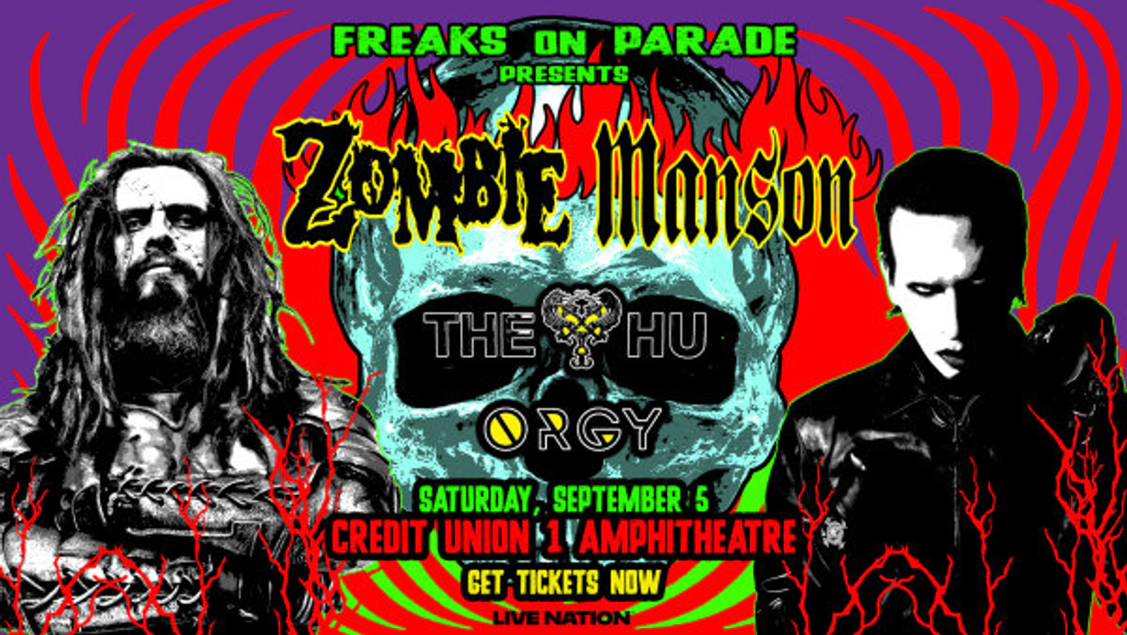 Win Tickets To Rob Zombie & Marilyn Manson with The Hu & Orgy