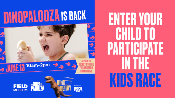 ENTER YOUR CHILD TO RUN IN THE KIDS' DINO DERBY!