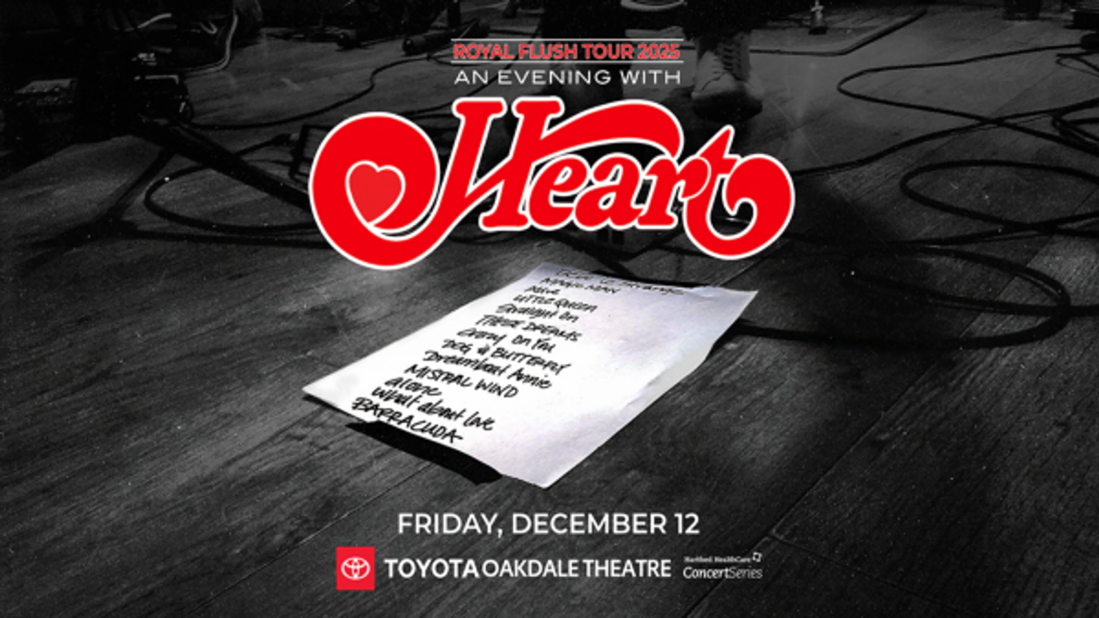 Win tickets to see Heart at the Oakdale
