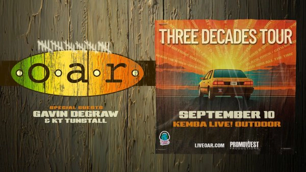Win tickets to O.A.R. at KEMBA Live! Outdoor