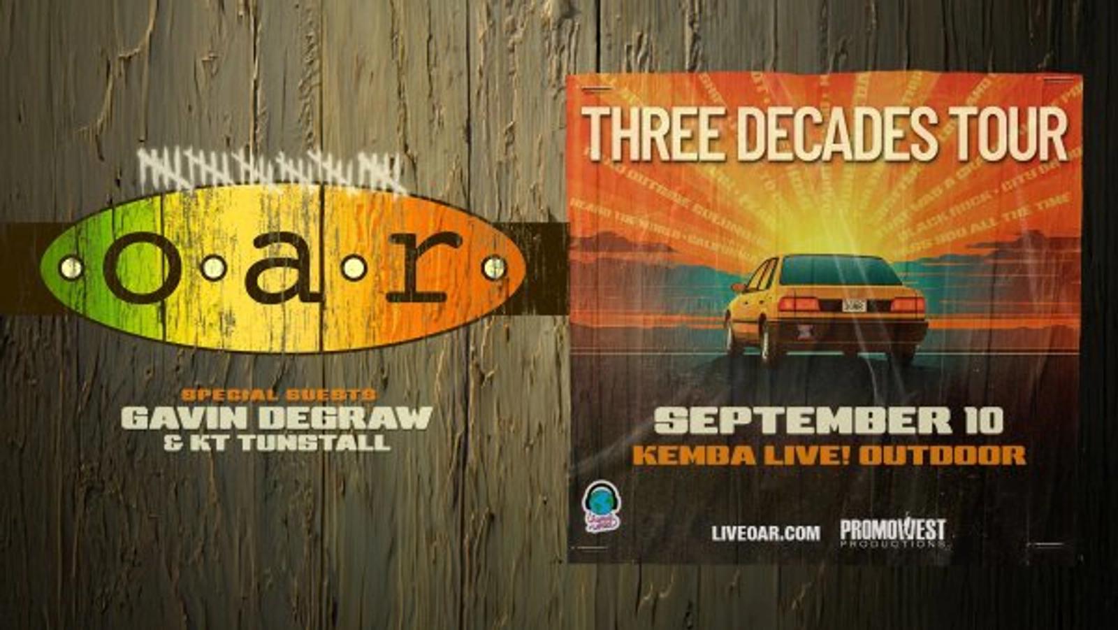 Win tickets to O.A.R. at KEMBA Live! Outdoor