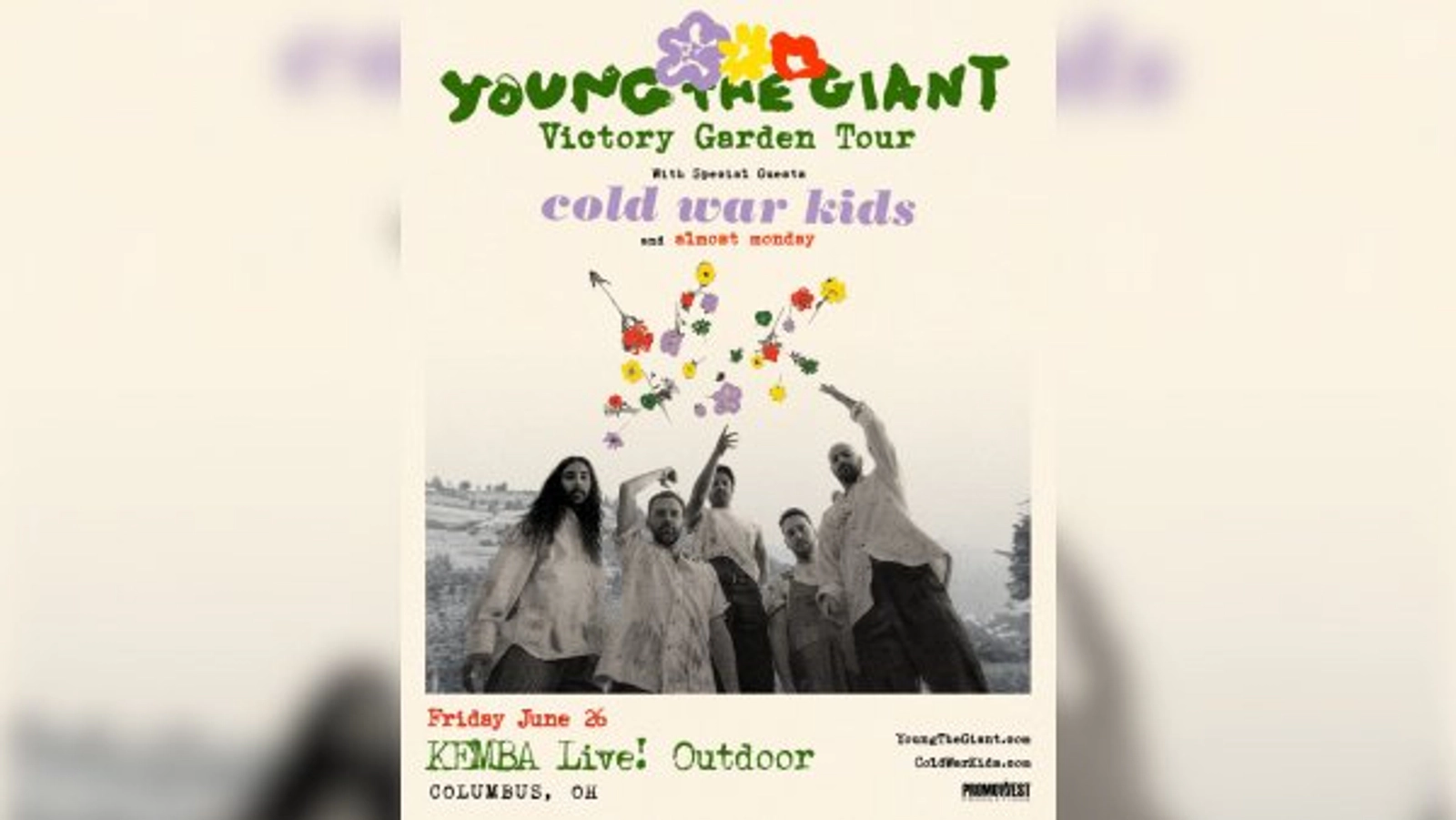 Win two tickets to see Young the Giant at KEMBA Live!