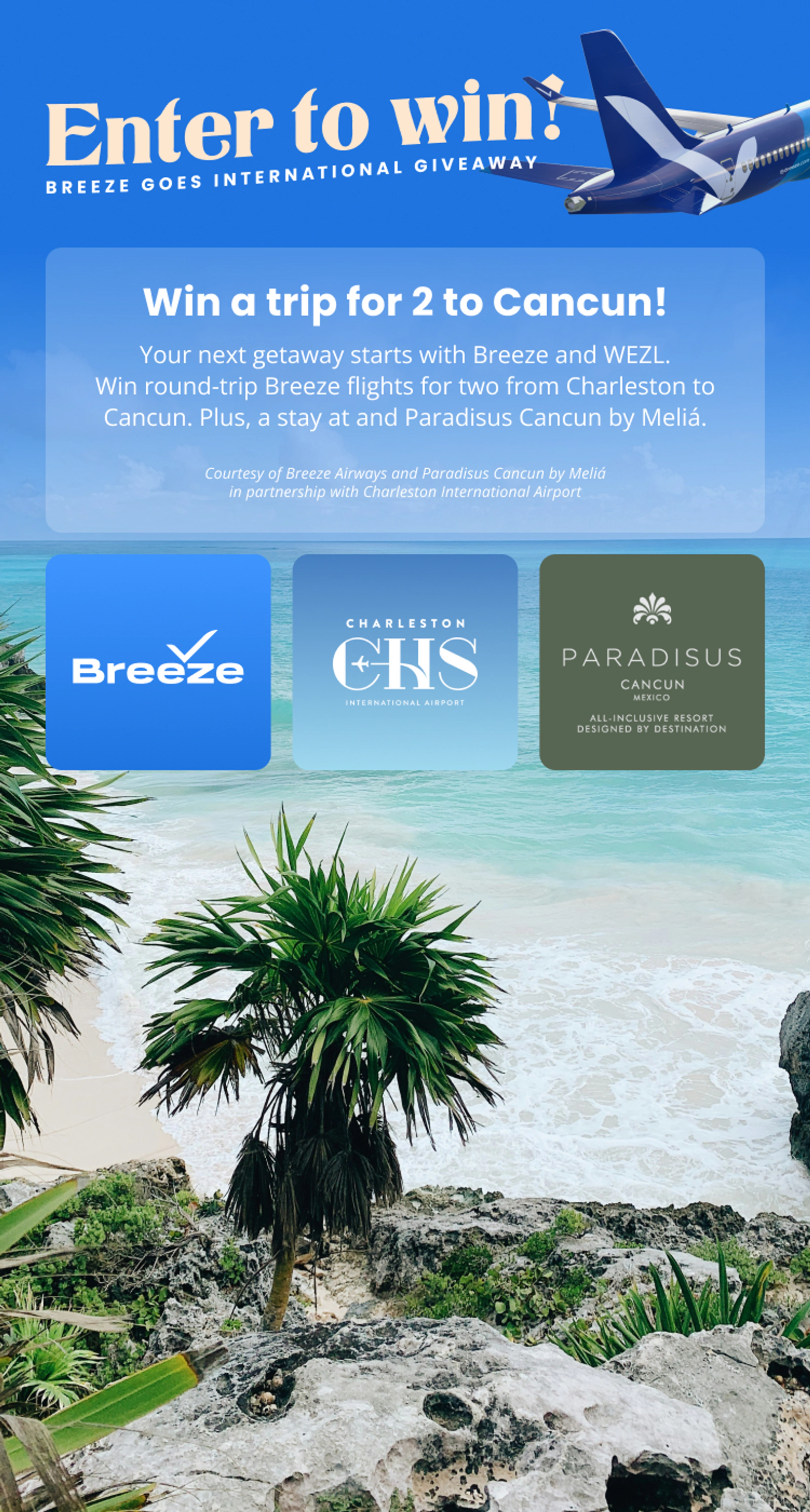 Win a Trip To Cancun With Breeze Airways and Paradisus!