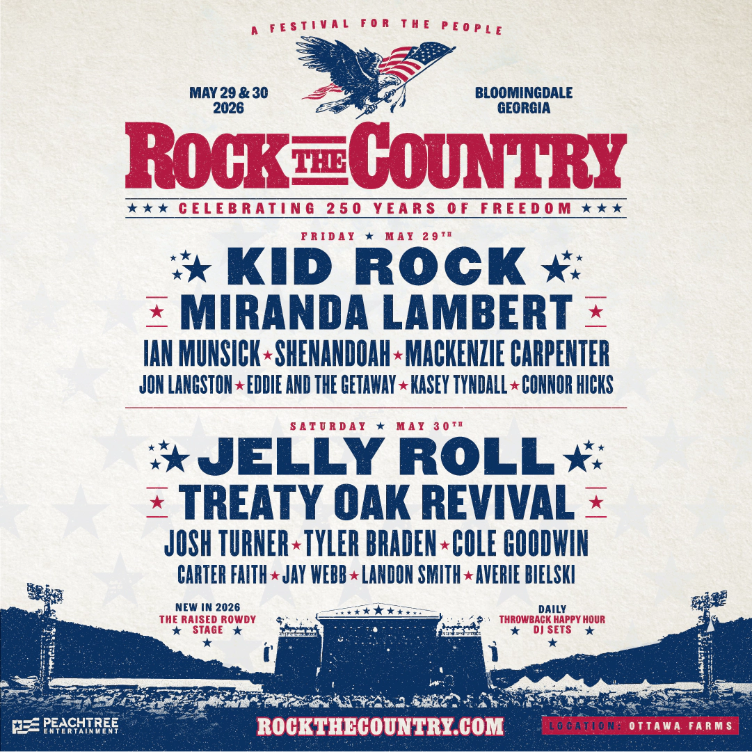 Win a pair of tickets to Rock The Country in Bloomingdale, GA!