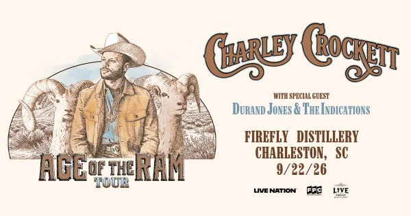 Charley Crockett: Age of the Ram Tour at Firefly Distillery on 9/22!