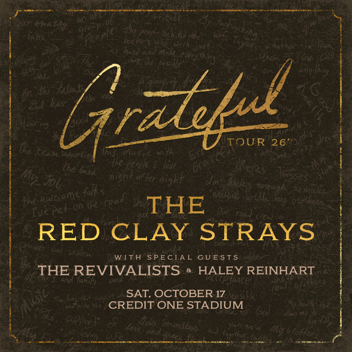 Win Tickets to The Red Clay Strays at Credit One Stadium 10/17